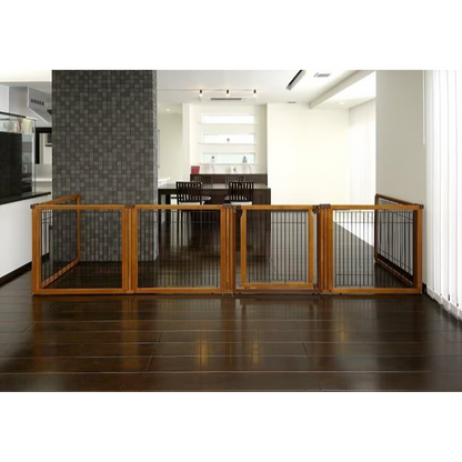 Richell Convertible Elite 6 Panel Pet Gate - Autumn Matte