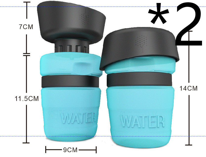 New Improved Creative Pet Water Bottle Sports Squeeze Travel Cup Foldable Portable Dog Water Bottle for Walking