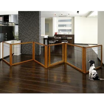Richell Convertible Elite 6 Panel Pet Gate - Autumn Matte