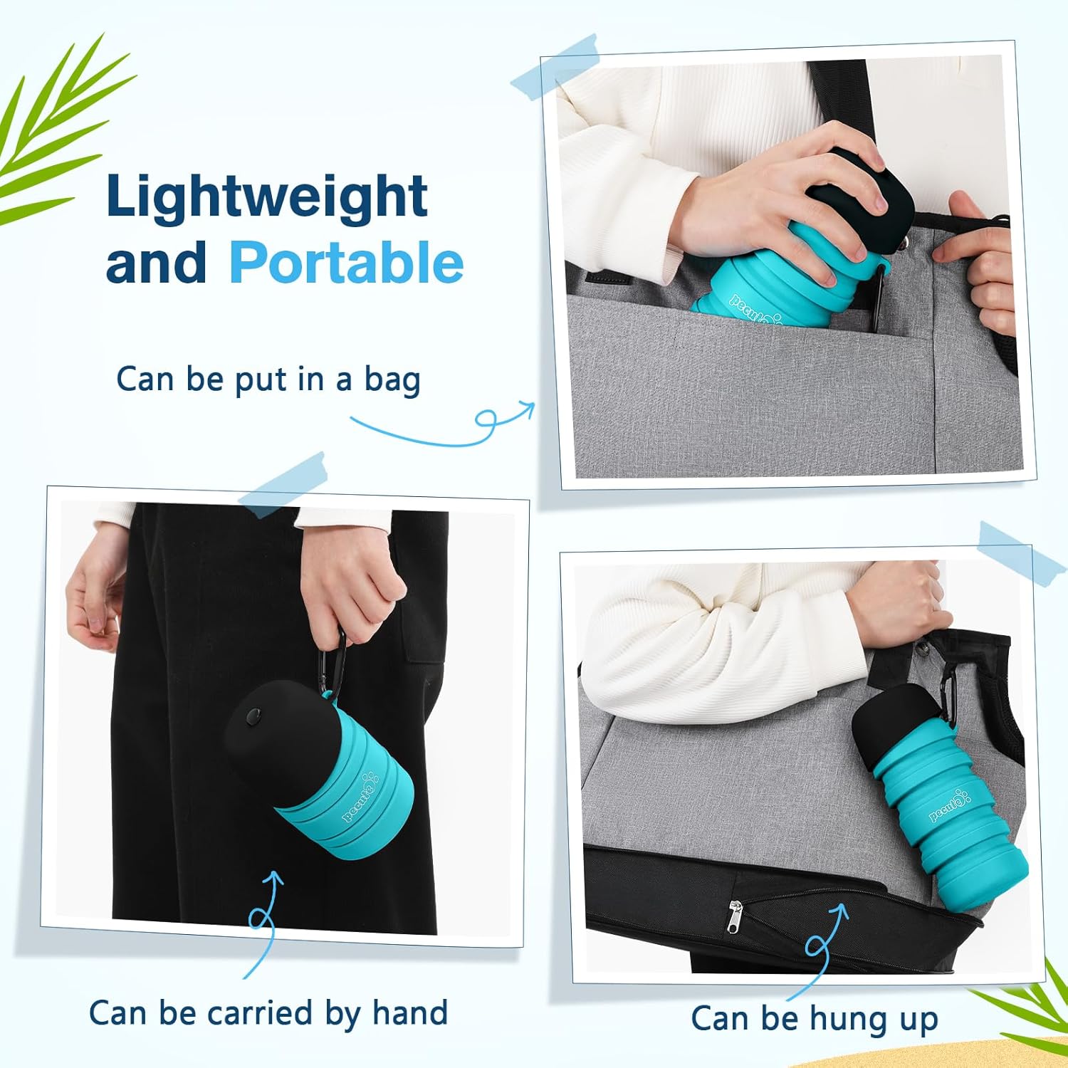 New Improved Creative Pet Water Bottle Sports Squeeze Travel Cup Foldable Portable Dog Water Bottle for Walking