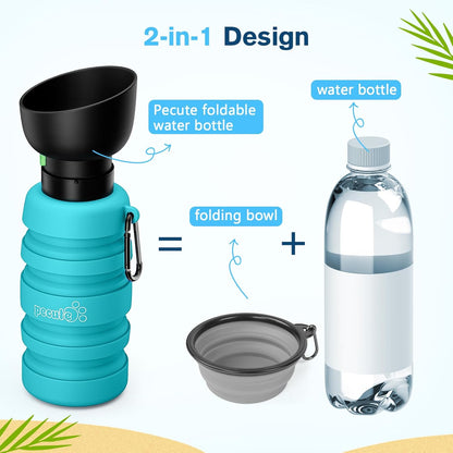 New Improved Creative Pet Water Bottle Sports Squeeze Travel Cup Foldable Portable Dog Water Bottle for Walking