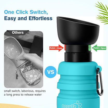 New Improved Creative Pet Water Bottle Sports Squeeze Travel Cup Foldable Portable Dog Water Bottle for Walking
