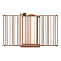 Tall One-Touch Gate II Wide in Brown