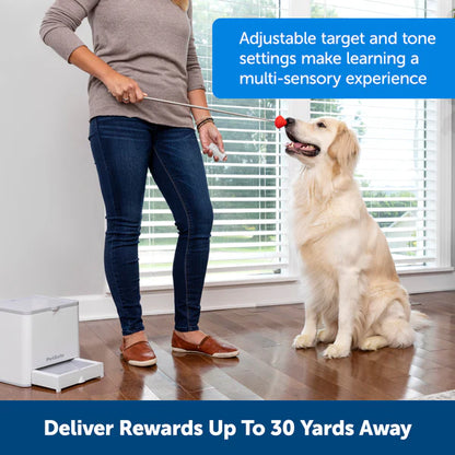 PetSafe Teach & Treat Remote Reward Trainer - Reinforce Good Manners, Dispense Treats from 30 Yards Away, Portable Training System for Dogs