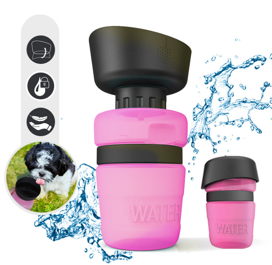 New Improved Creative Pet Water Bottle Sports Squeeze Travel Cup Foldable Portable Dog Water Bottle for Walking