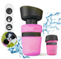 New Improved Creative Pet Water Bottle Sports Squeeze Travel Cup Foldable Portable Dog Water Bottle for Walking