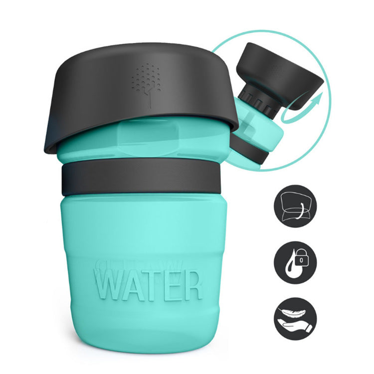 New Improved Creative Pet Water Bottle Sports Squeeze Travel Cup Foldable Portable Dog Water Bottle for Walking