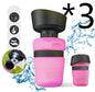 New Improved Creative Pet Water Bottle Sports Squeeze Travel Cup Foldable Portable Dog Water Bottle for Walking