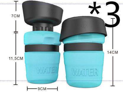 New Improved Creative Pet Water Bottle Sports Squeeze Travel Cup Foldable Portable Dog Water Bottle for Walking