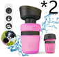 New Improved Creative Pet Water Bottle Sports Squeeze Travel Cup Foldable Portable Dog Water Bottle for Walking