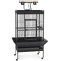 Large Select Wrought Iron Play Top Bird Cage - Pewter