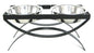 SeeSaw Double Elevated Dog Bowl - Large/Black